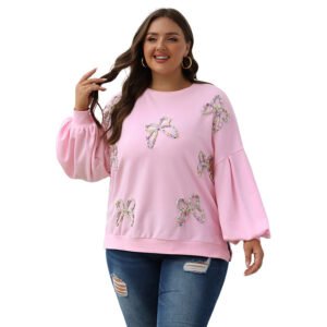 New Loose Crew Neck Pullover Sweatshirt for Women - Comfortable & Stylish