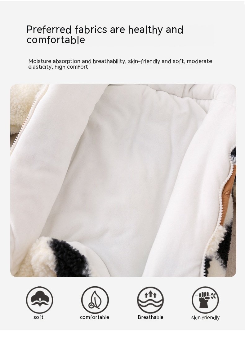 Winter Thickened Quilted Baby Jumpsuit – Warm & Cozy Infant Outerwear