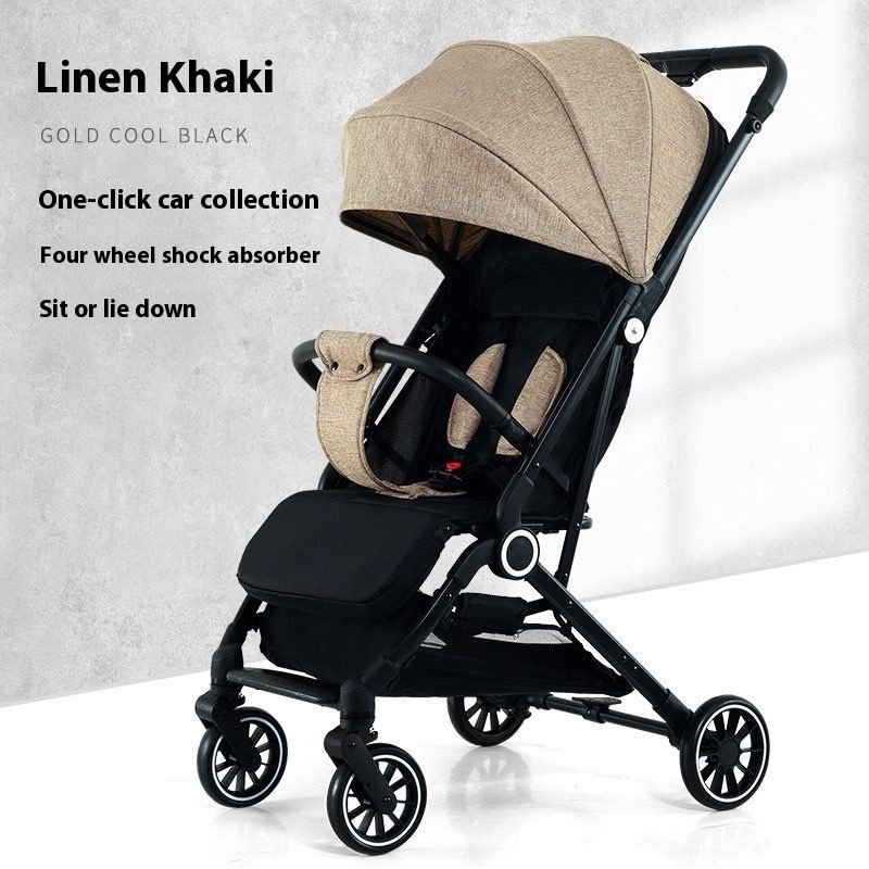 Pull Rod Type Summer Ultra-Light Stroller - Compact & Convenient for Travel