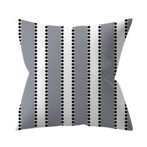 Gray Geometric Polyester Pillow Cover – Cross-border Hot Sale Silver Gray Sofa Cushion Cover