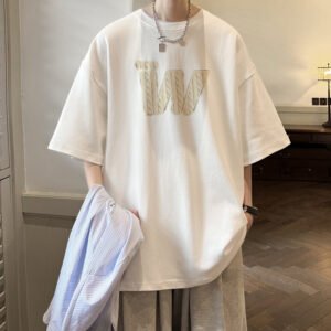 Retro Cotton T-Shirt – Classic Half Sleeve Vintage Tee for Timeless Style
