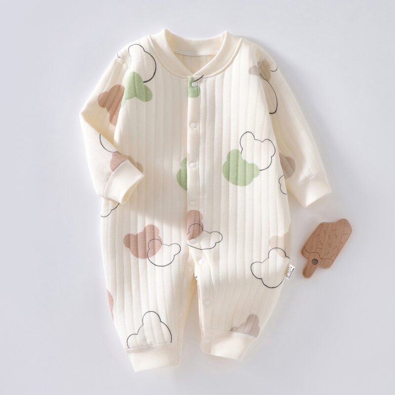 Baby Jumpsuit – Autumn & Winter Quilted Clothes for Warmth and Comfort