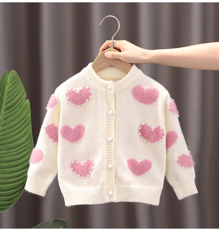 Baby Sweater little hearts Coat - Soft & Cozy Sweater for Infants