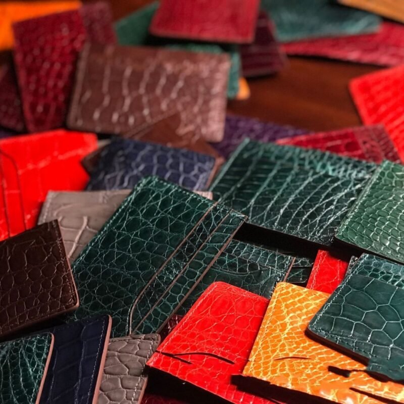 Crocodile Pattern Genuine Leather Men's Multi-Card Wallet - Stylish & Functional