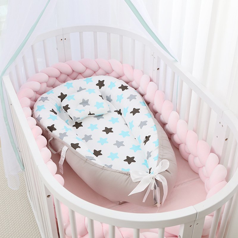 Foldable & Washable Portable Anti-Pressure Baby Bed - Bionic In-Bed Sleeper
