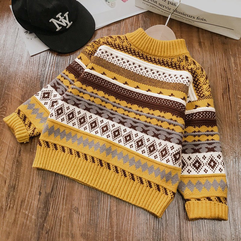 Boy's Thickened Wool Shirt | Baby Sweater for Warmth & Comfort