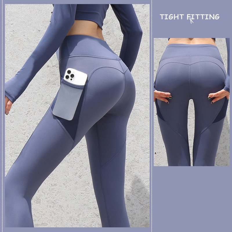 Gym Sport Seamless Leggings with Pockets | Push-Up High Waist Pants for Women | Fitness & Yoga
