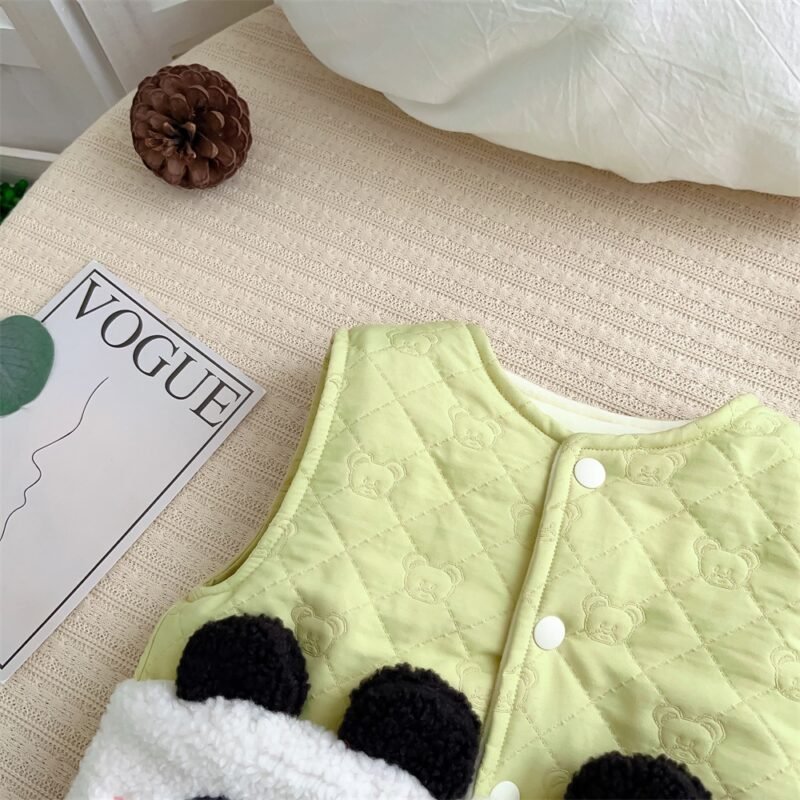 Autumn & Winter Windproof Thickened Children’s Outerwear – Cartoon Winter Fleece
