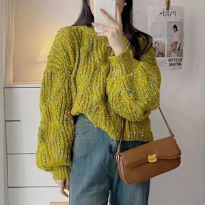 Women's Knitted Sweater Top – Stylish & Versatile Fashion