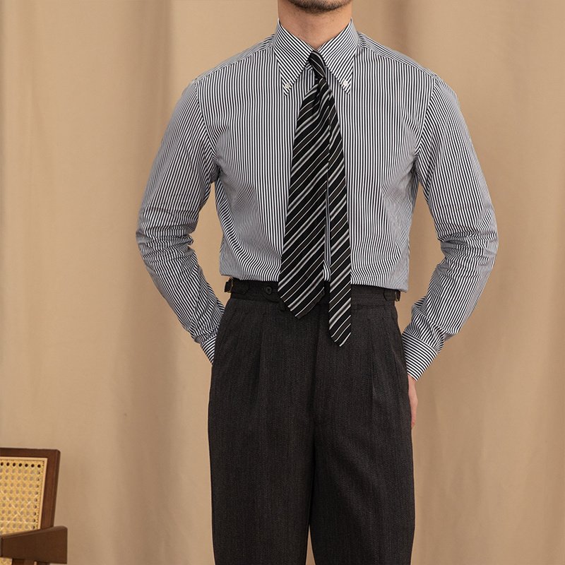 Cotton Business Casual Long Sleeve Shirt – Comfortable & Professional
