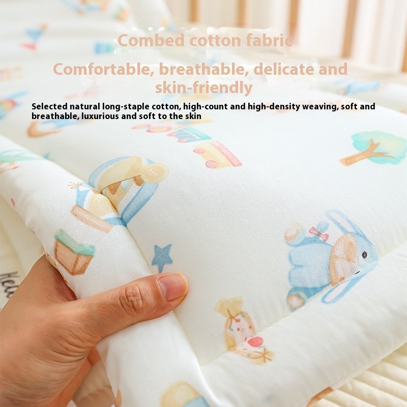 Cotton Breathable Anti-Collision Buffer Soft Bag - One-Piece Baby Bed Enclosure for Safety