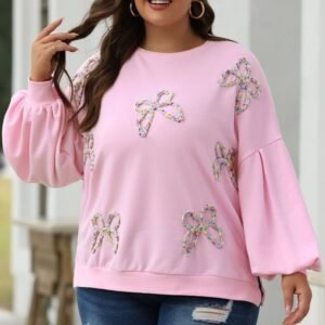 New Loose Crew Neck Pullover Sweatshirt for Women - Comfortable & Stylish