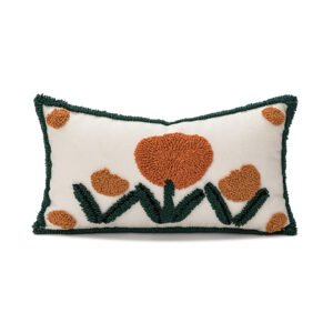Loop Velvet Embroidered Sofa Cushion Cover – Soft and Luxurious Decorative Pillow