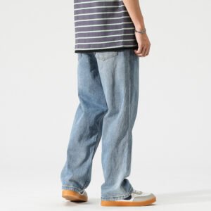 Men's Casual Trend Baggy Straight Trousers – Comfortable & Stylish Everyday Wear