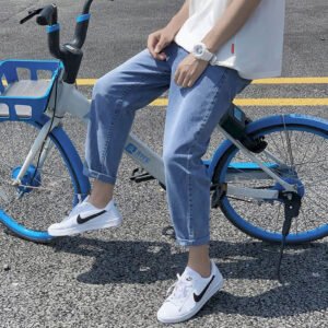 Men’s Autumn and Winter Loose Straight Jeans- Warm plus velvet jeans for winter