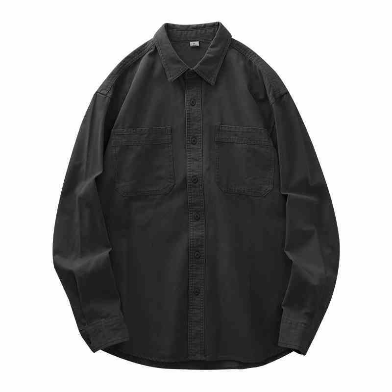 Pure Cotton Men's Retro Casual Shirt – Comfortable and Stylish