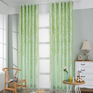 Exquisite Transparent Printed Curtains – Elegant Window Treatment for Stylish Home Decor