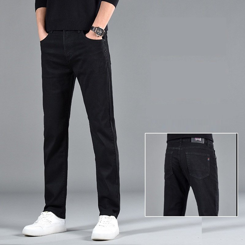 New Slim Fit Youth Casual Straight-Leg Cotton Jeans for Men – Stylish & Comfortable