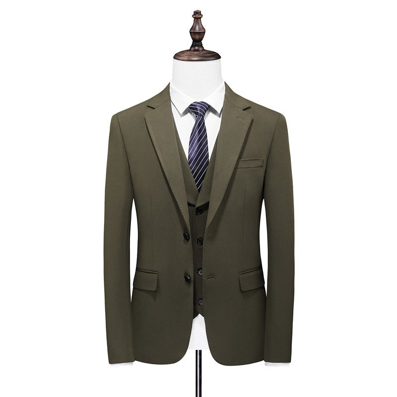 Business Casual Men's Three-Piece Suit - Stylish & Professional Attire