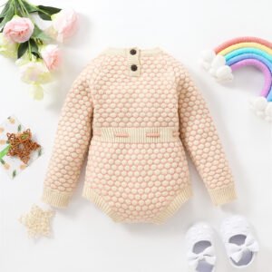 Children's Cotton Knitted One-Piece Romper – Soft & Comfortable Baby Outfit