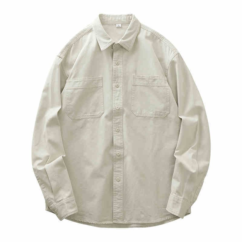 Pure Cotton Men's Retro Casual Shirt – Comfortable and Stylish