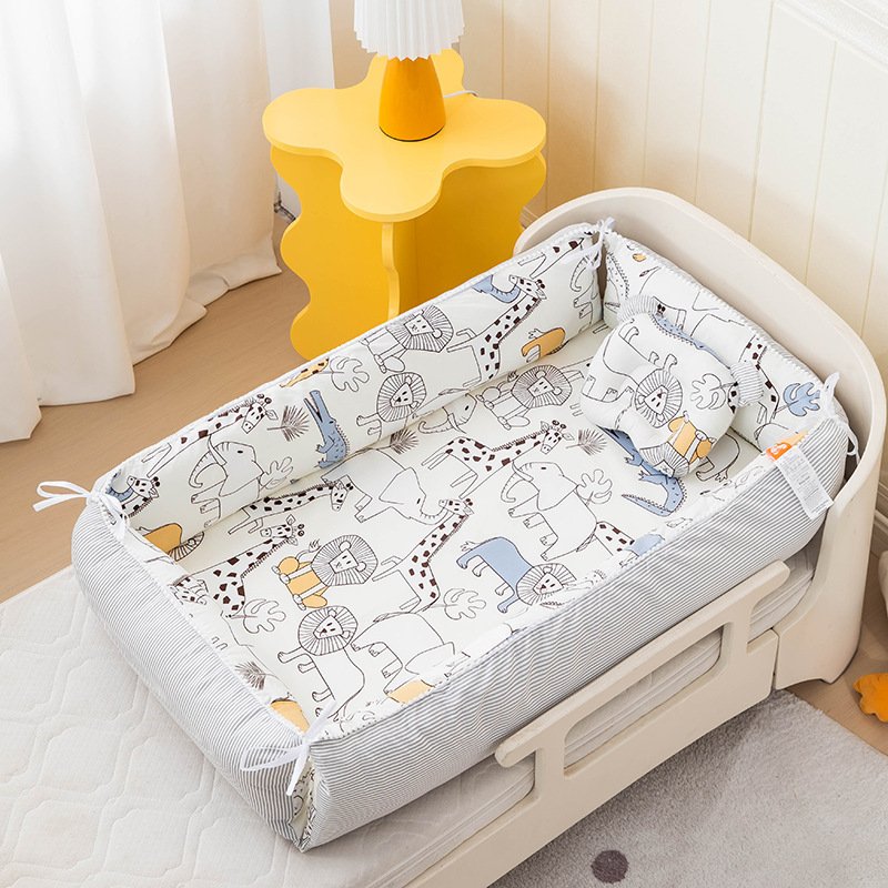 Baby Bed Bionic Nursing Bed - Removable & Washable for Comfort and Cleanliness