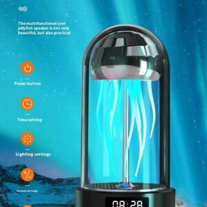 Smart Wireless Jellyfish Bluetooth Speaker – Colorful Breathing Light Octopus Portable Smart Decoration Gifts