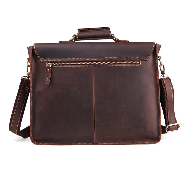 Genuine Leather Men's Business Briefcase | Premium Quality Office Work Bag