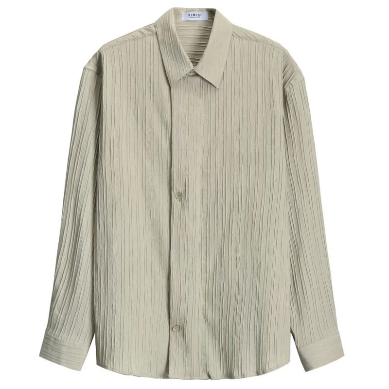 Men’s Long Sleeve Trendy Loose Shirt – Comfortable & Fashionable Casual Wear