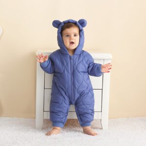 Baby Cotton Padded Coat Jumpsuit – Warm & Cozy Winter Outerwear for Babies
