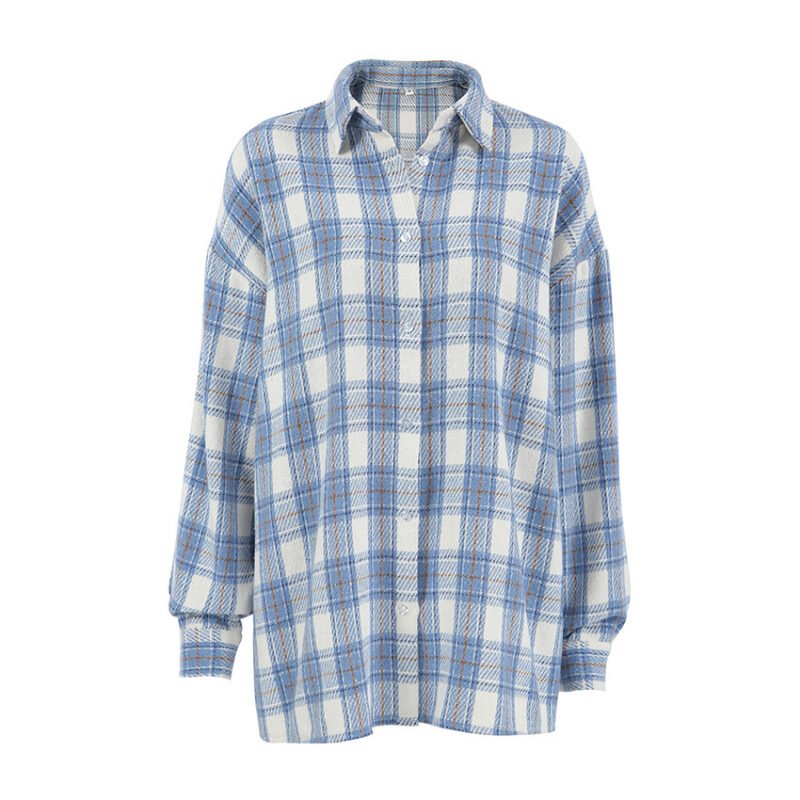 Casual Blue Plaid Shirt – Stylish and Comfortable Everyday Wear