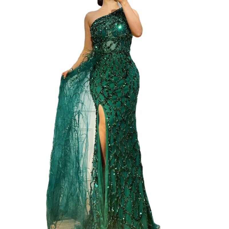 New Sequins Long Slim Elegant Evening Dress – Women's Formal Wear