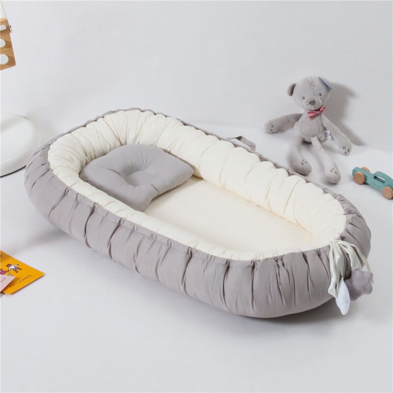 Change Pillow Baby Pillow - Travel Crib Folding, Removable & Washable for Convenience