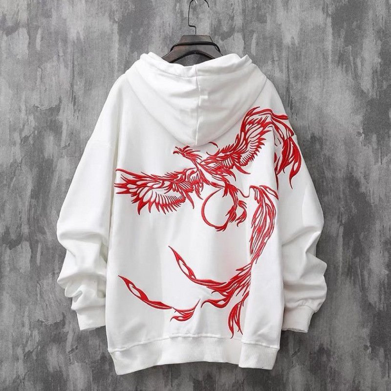 Heavy Industry Phoenix Embroidered Hoodie – Bold & Stylish Sweatshirt