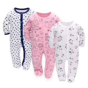 Baby Jumpsuit Long Sleeve Romper – Comfortable & Cozy Outfit for Infants