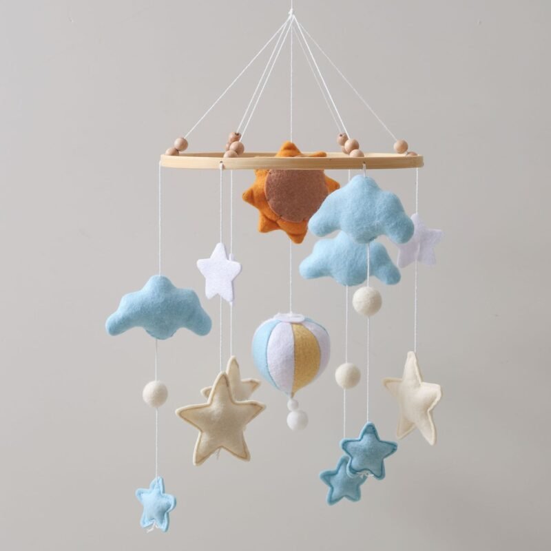 New Baby Bed Bell Pendant Toy - Soft & Soothing Crib Hanging Accessory
