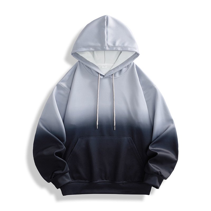 Gradient Hooded Sweater for Men & Women – Long-Sleeved Shirt for Spring and Autumn