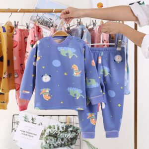 Children's Plus Velvet Warm Winter Clothing | Thickened Boys & Girls Long Trousers for Autumn
