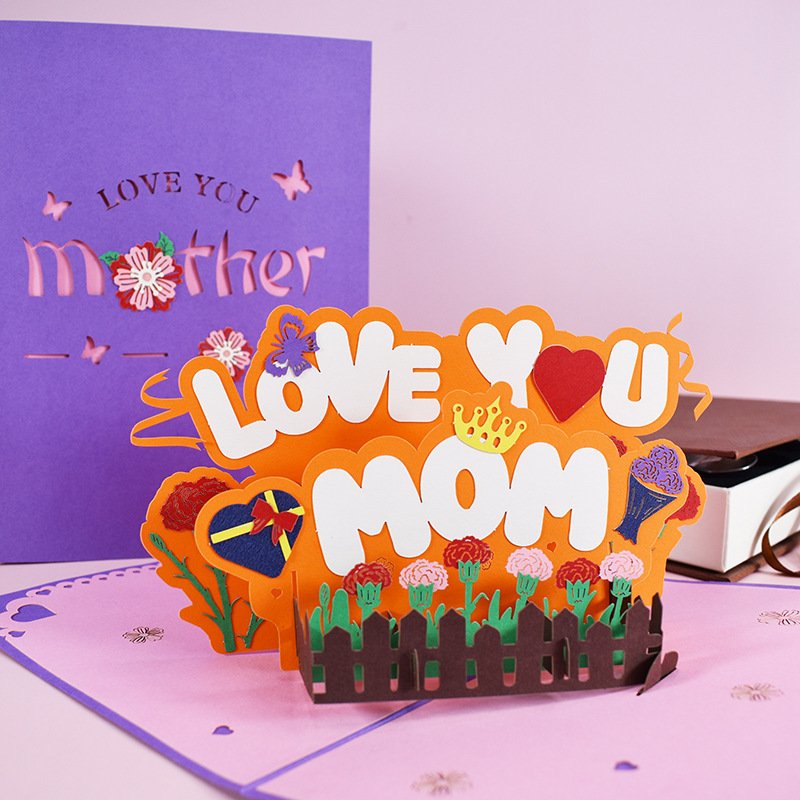 3D Pop-Up Flower Bouquet Cards – Anniversary, Mother’s Day, Wife & Mom Greeting Cards, Floral Invitation Postcards