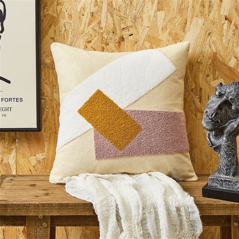 Bedroom Cushion Cover – Back Office Waist Pillow Cover for Comfort and Support