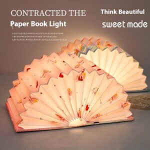 Folding Book Lamp – Cultural & Creative Gifts, Small Night Lamp for Home Decor