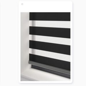 Soft Gauze Semi-Shading Rolling Curtain – Electric Zebra Roll-Up Window Treatment