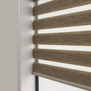 Soft Gauze Semi-Shading Rolling Curtain – Electric Zebra Roll-Up Window Treatment