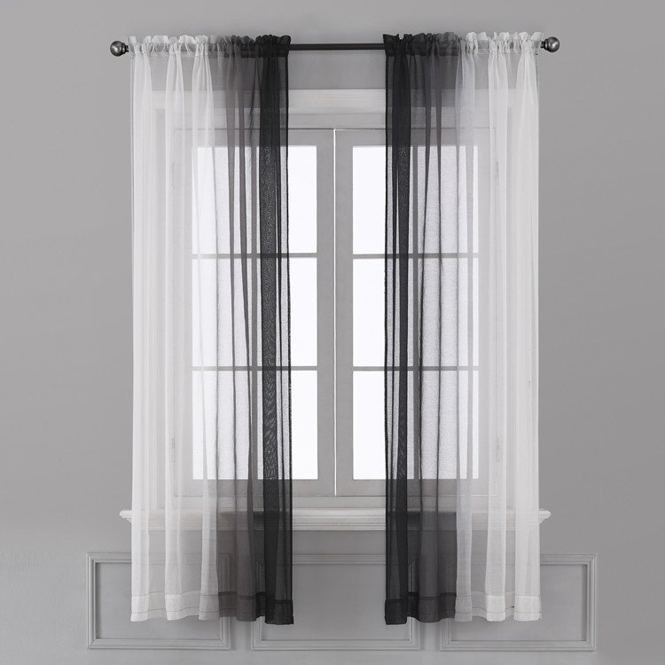 Left & Right Gradient Color Curtain – Finished Window Screen for Stylish Home Decor