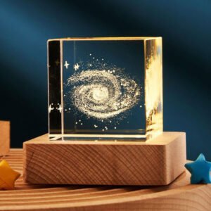 3D Transparent Crystal Cube Night Lamp – Desktop Decoration & Bedroom Home Decor for Kids, Parties, and Birthday Gifts