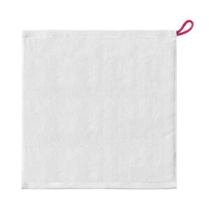 Children's Pure Cotton Towel – White Solid Color Soft & Gentle for Kids