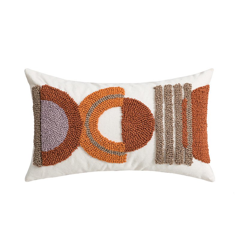 Cotton Canvas Loop Tufted Pillow – Durable and Stylish Home Decor