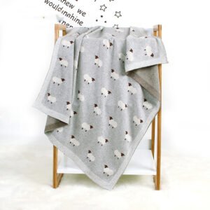 Baby Blanket Knitted Hug Blanket – Soft & Cozy Newborn Snuggle Blanket