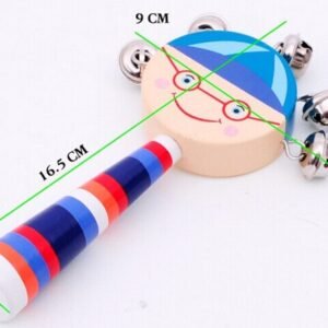 Wooden Baby Rattles & Bed Bells - Early Education Bell Toys for Infants