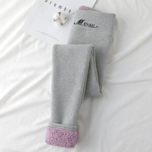 High Waist Slim Warm Cotton Pants – Plus Size Pencil Fit for Comfort & Style